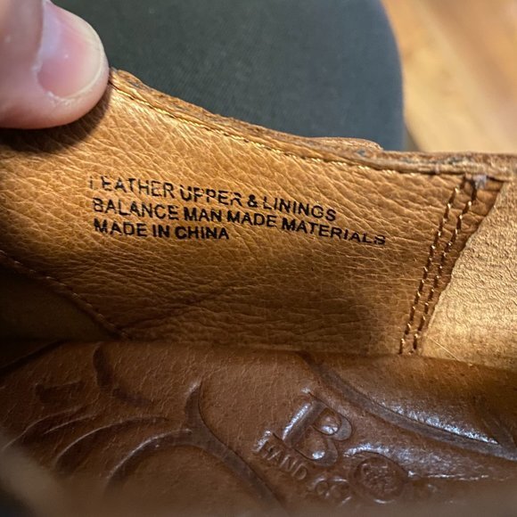 Born Calixta Womens Brown Leather Zip Booties Size 7.5/38.5 - Picture 12 of 13